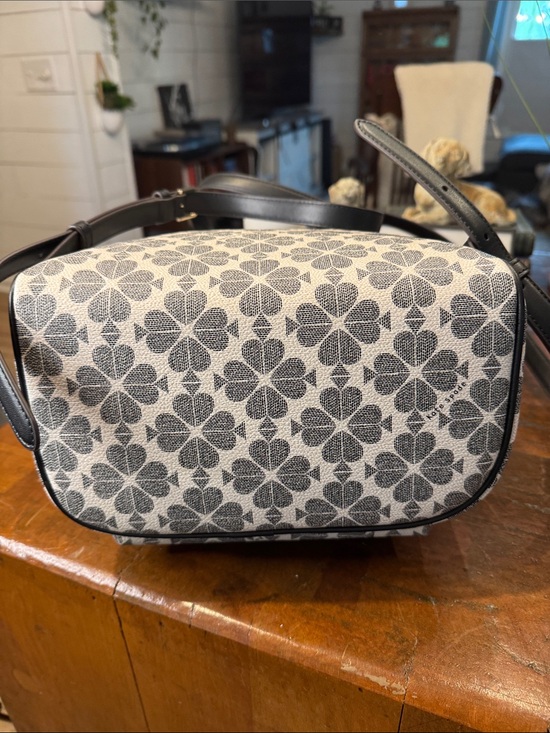 kate spade Cream and Gray Floral-Print Backpack main image 12